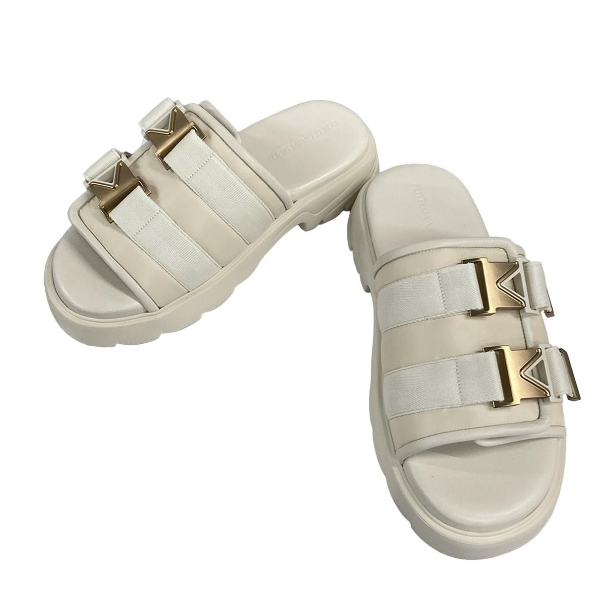 BOTTEGA VENETA(ボッテガヴェネタ) サンダル 43 メンズ - アイボリー