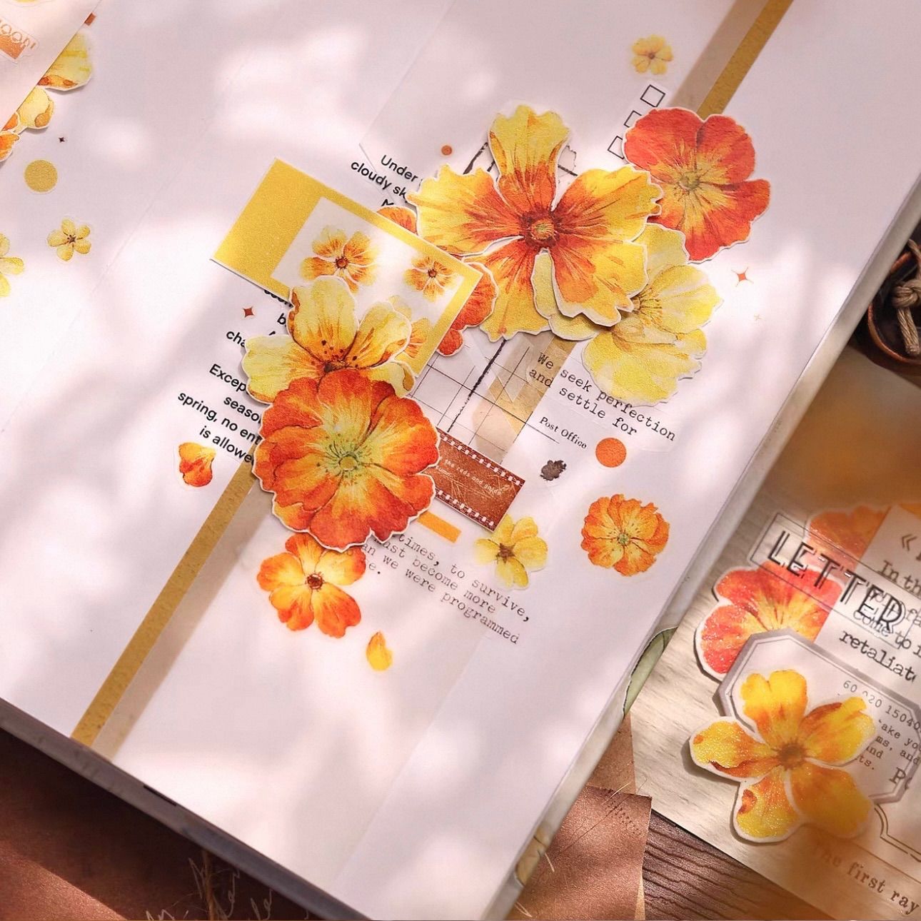 PET 鎏金漫漫 ダイカット加工 5cm×6m 100cm/loop 海外マスキングテープ