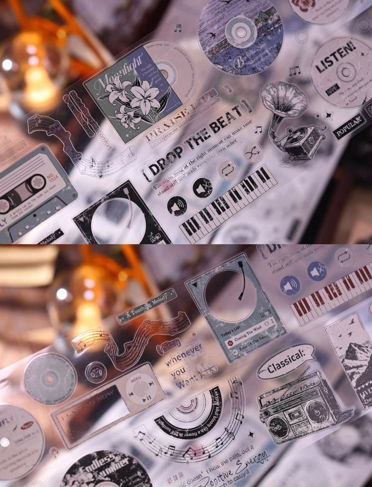 PET 6cm×10m 冬 ダイカット加工 海外マスキングテープ PET 回响 ダイカット加工 6cm×6m 200cm/loop 海外マスキングテープ