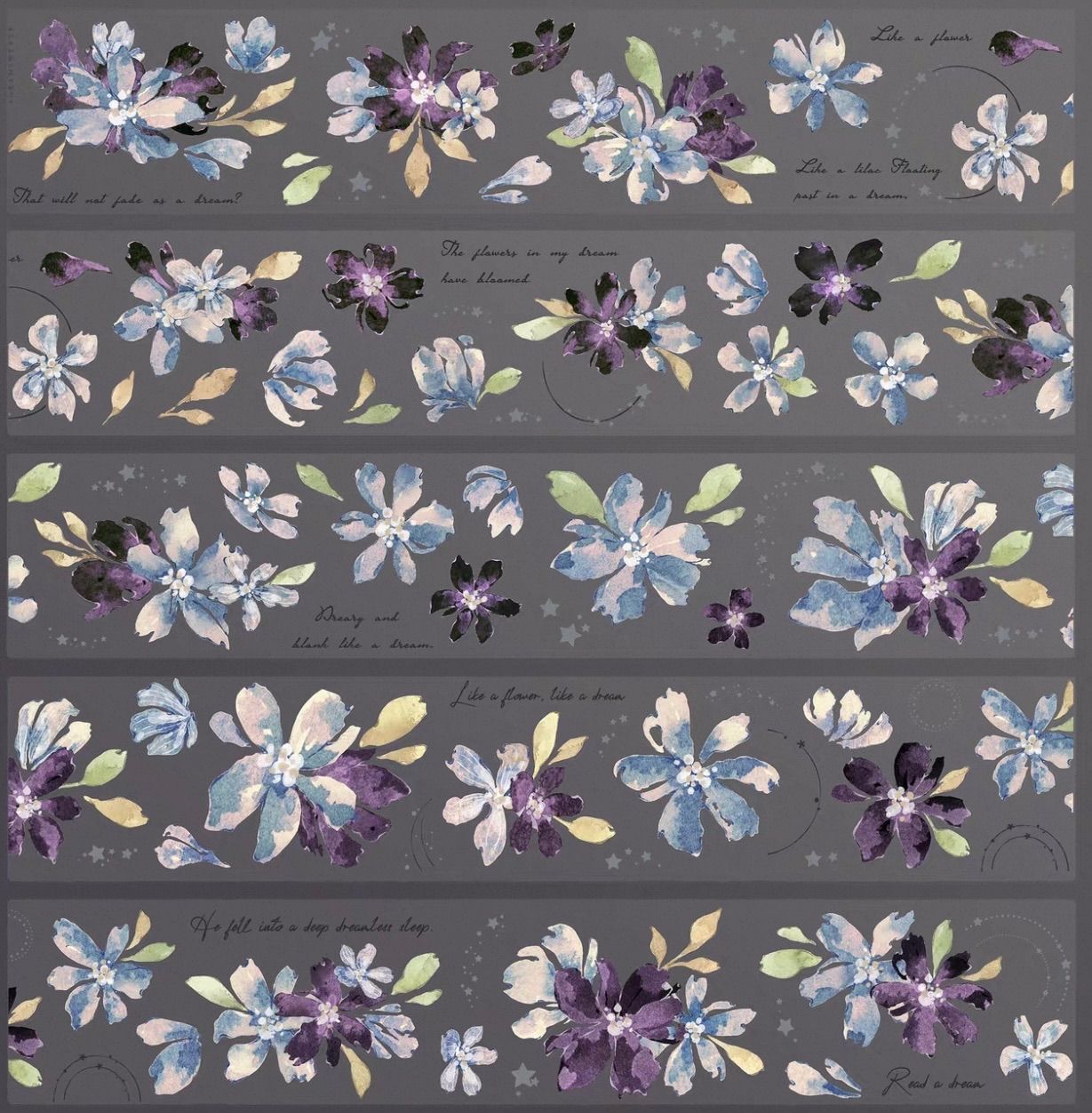 PET 梦 ダイカット加工 4.5cm×6m 100cm/loop 海外マスキングテープ