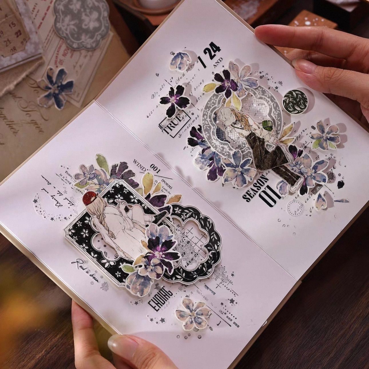 PET 梦 ダイカット加工 4.5cm×6m 100cm/loop 海外マスキングテープ