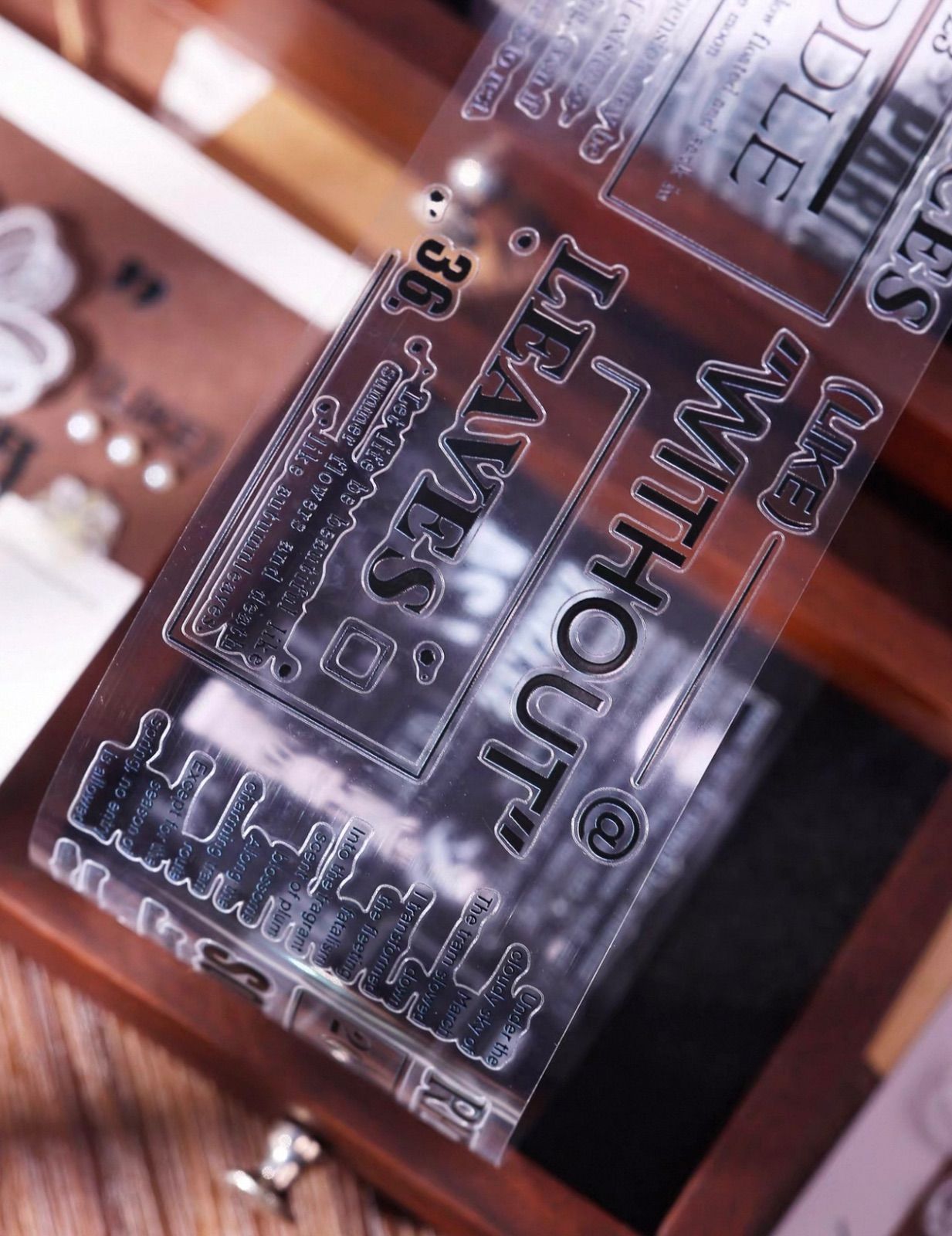 PET 段落 ダイカット加工 6.5cm×6m 120cm/loop 海外マスキングテープ