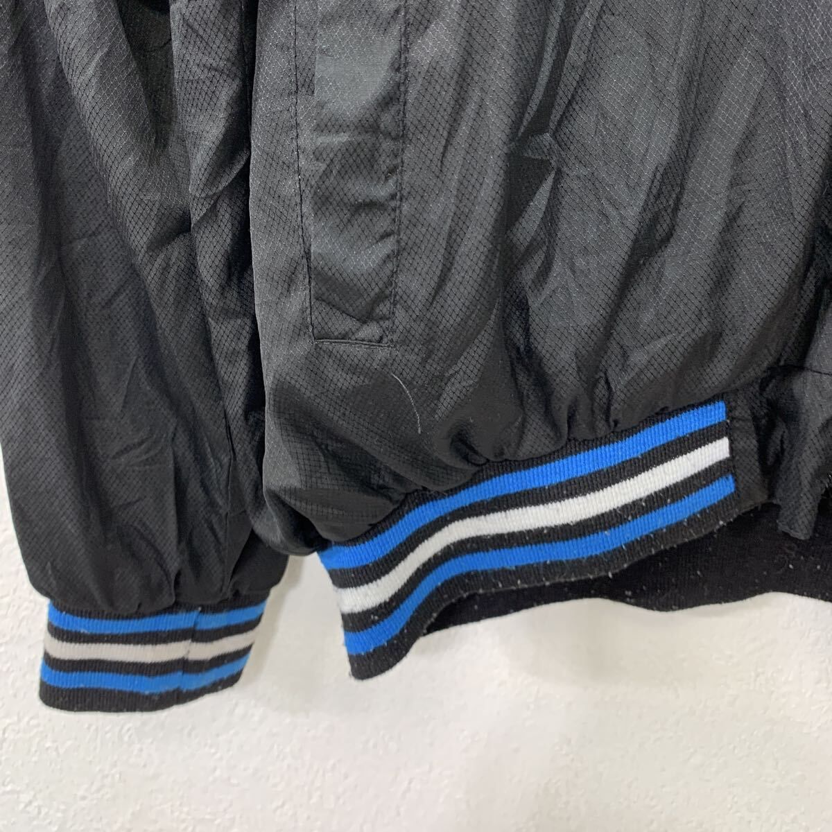 NBA JH Design スタジアムジャケット XL ブラック ブルー ジップアップ