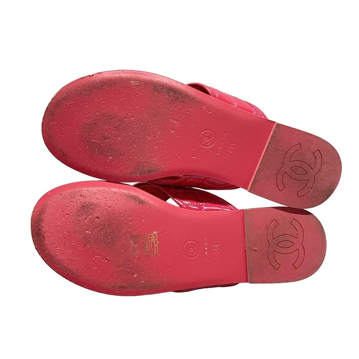 CHANEL(シャネル) サンダル 38C レディース G45141 ピンク トング