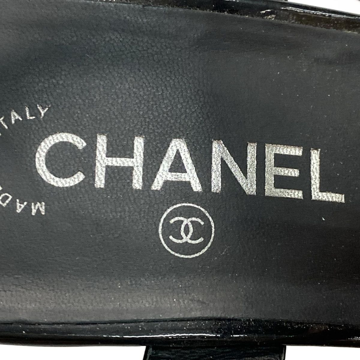 CHANEL(シャネル) サンダル 38 1/2 レディース美品 - 黒 ココマーク