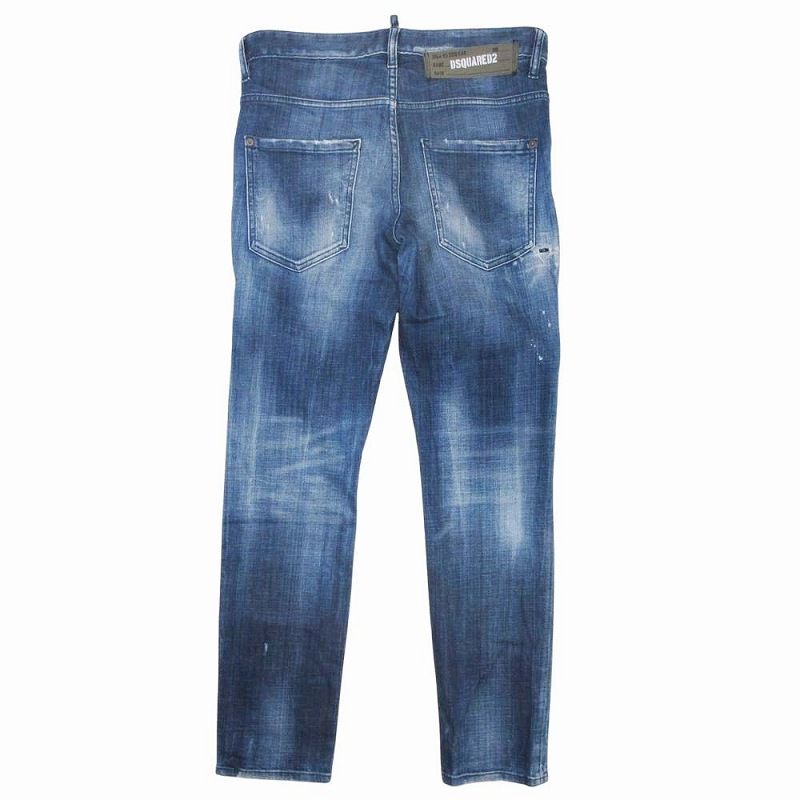 美品 19ss ディースクエアード DSQUARED2 Skater Jean クラッシュ
