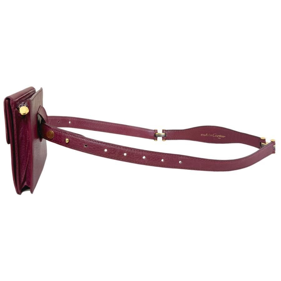 【未使用級・付属品完備】カルティエ　ベルト　マストライン　ボルドー　リバーシブル CARTIER カルティエ バッグ ウエストポーチ マストライン トリニティ