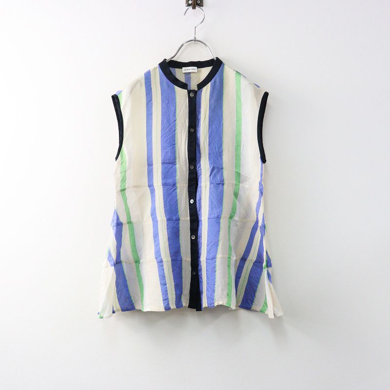 ロイスクレヨン　ローズストライプブラウス 22SS ロイスクレヨン ライフウィズフラワーズ Lois CRAYON LIFE WITH