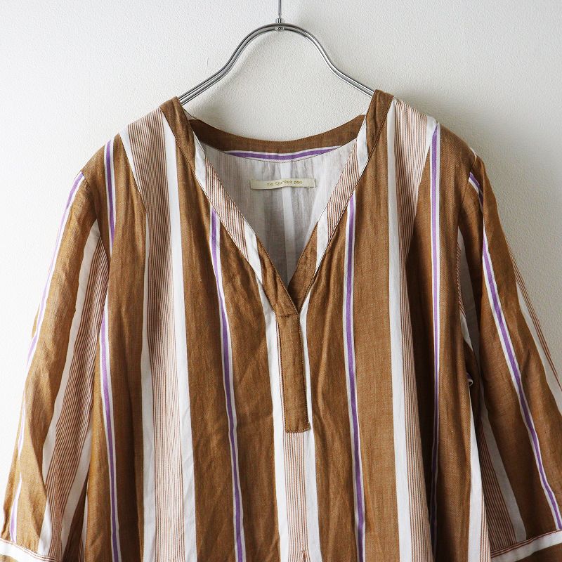 ヌキテパ ne quittez pas Cotton Stripe V Neck Dress コットン