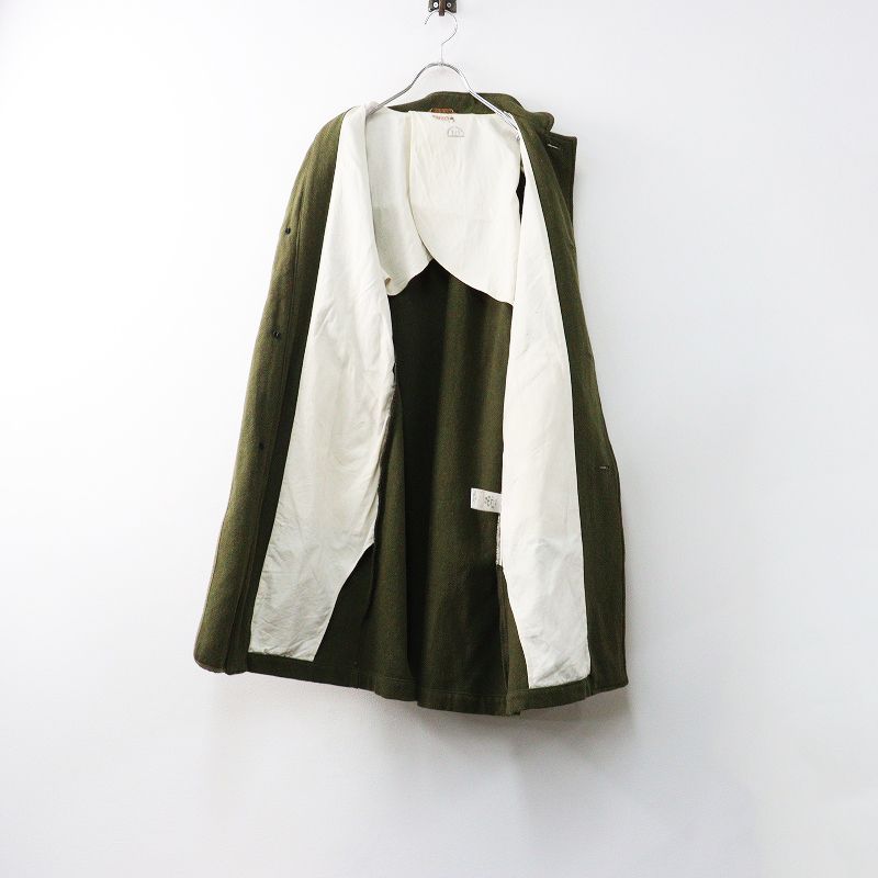 キャピタル KAPITAL ヴィンテージメルトン マーブルコート XS｜カーキ