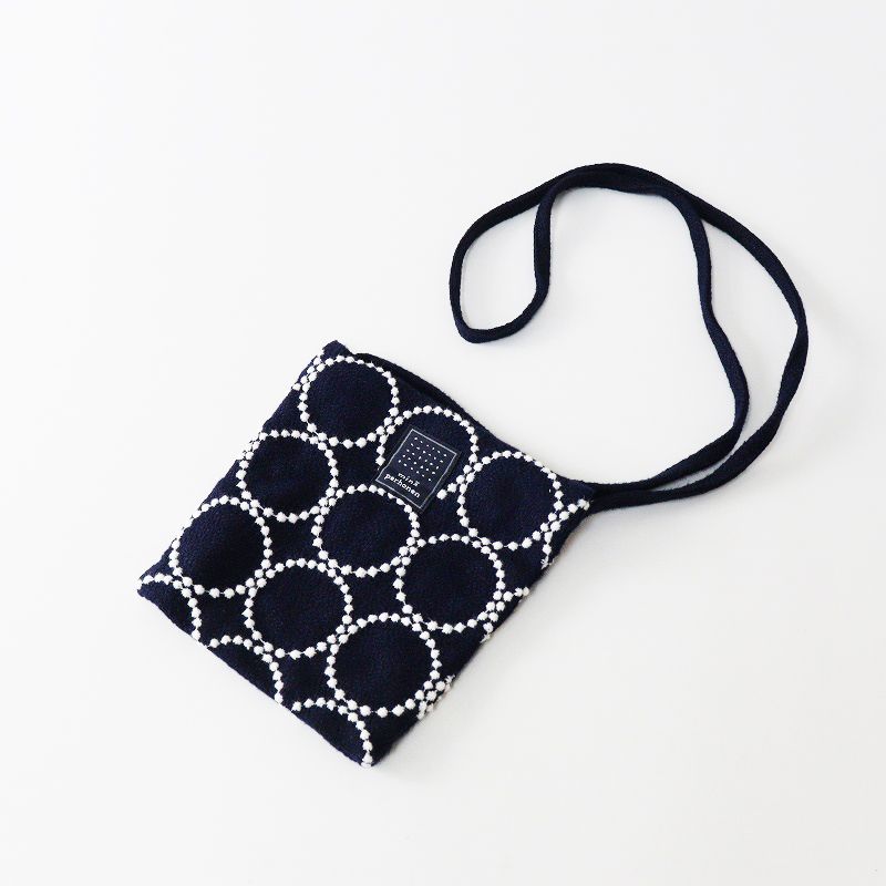 美品 限定商品 ミナペルホネン mina perhonen tambourine pocketbag
