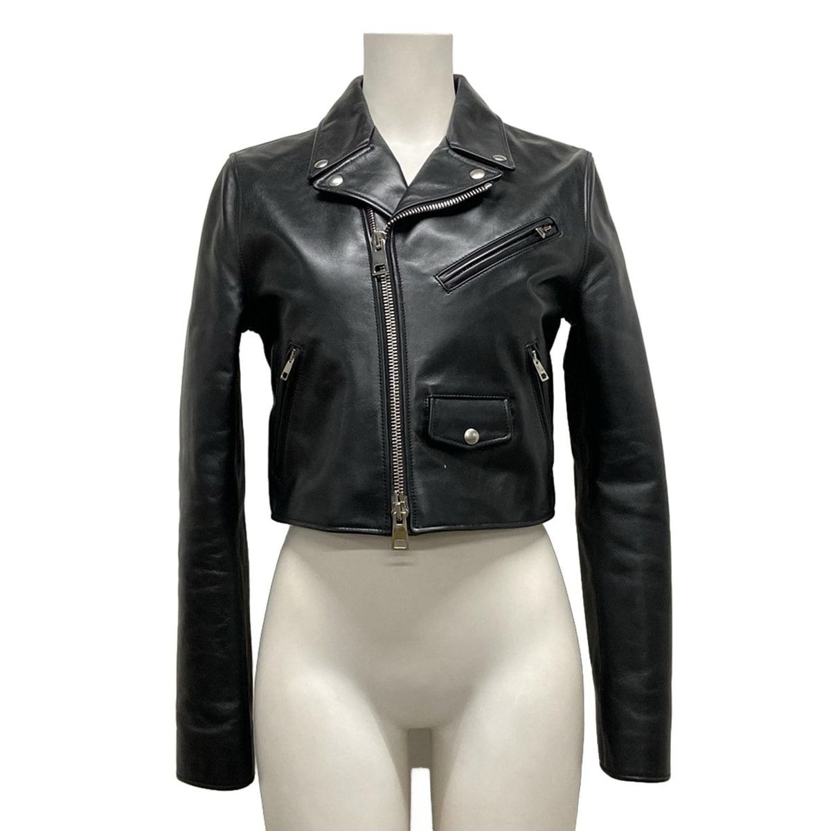 8月末迄期間限定値下げ　ボッテガヴェネタ　ライダース　レザージャケット　ネイビー 8月末迄期間限定値下げ ボッテガヴェネタ ライダース レザージャケット