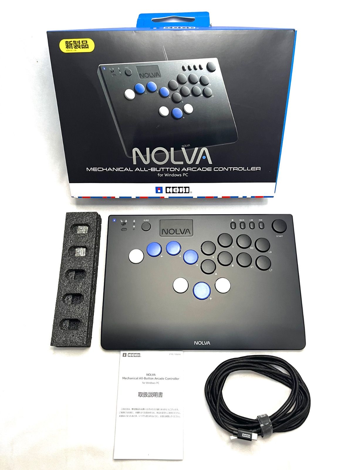 HORI nolva レバーレスコントローラー PC用 レバーレスコントローラー「NOLVA Mechanical All-Button Arcade