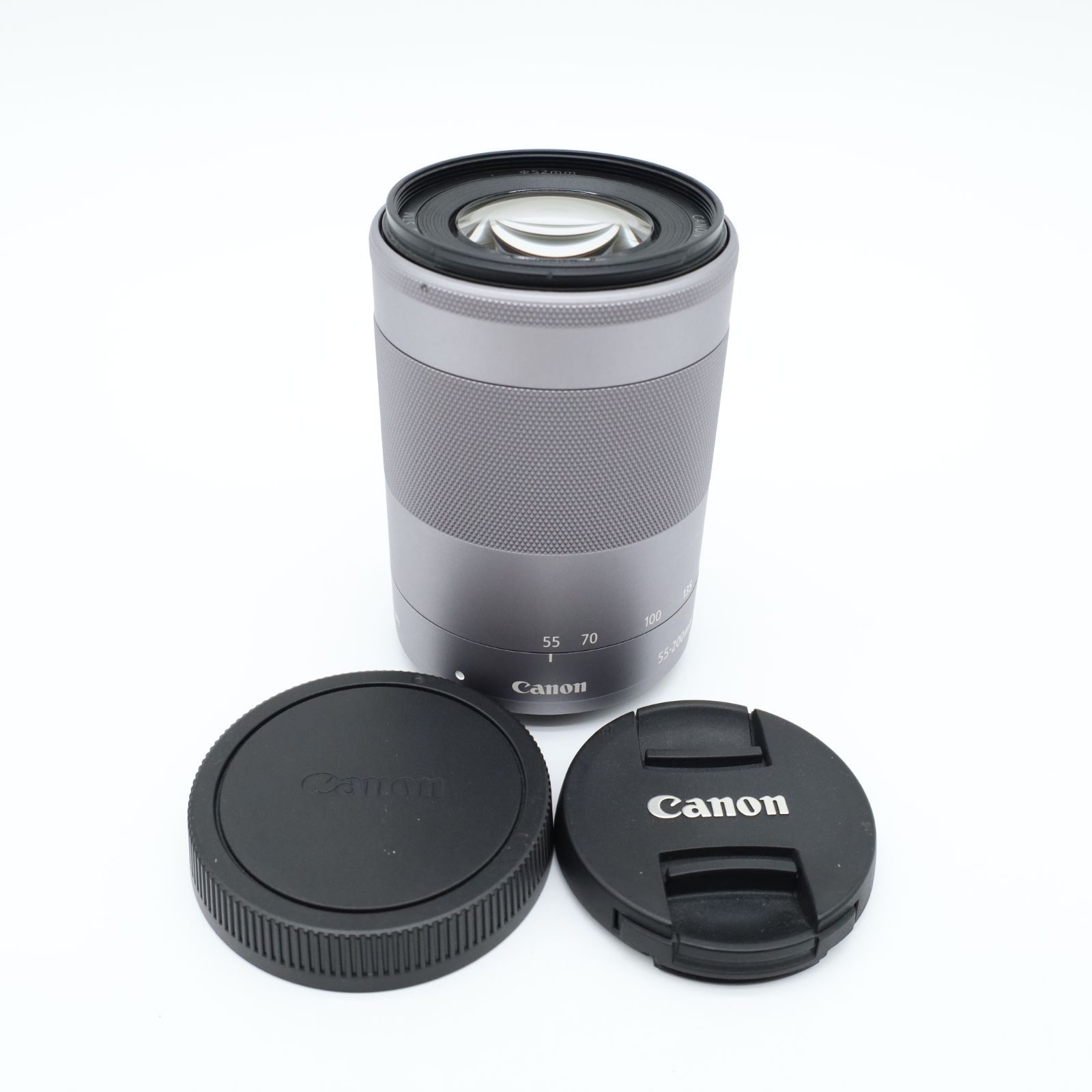 □極上品□ CANON EF-M55-200mm F4.5-6.3 IS STM シルバー 286009