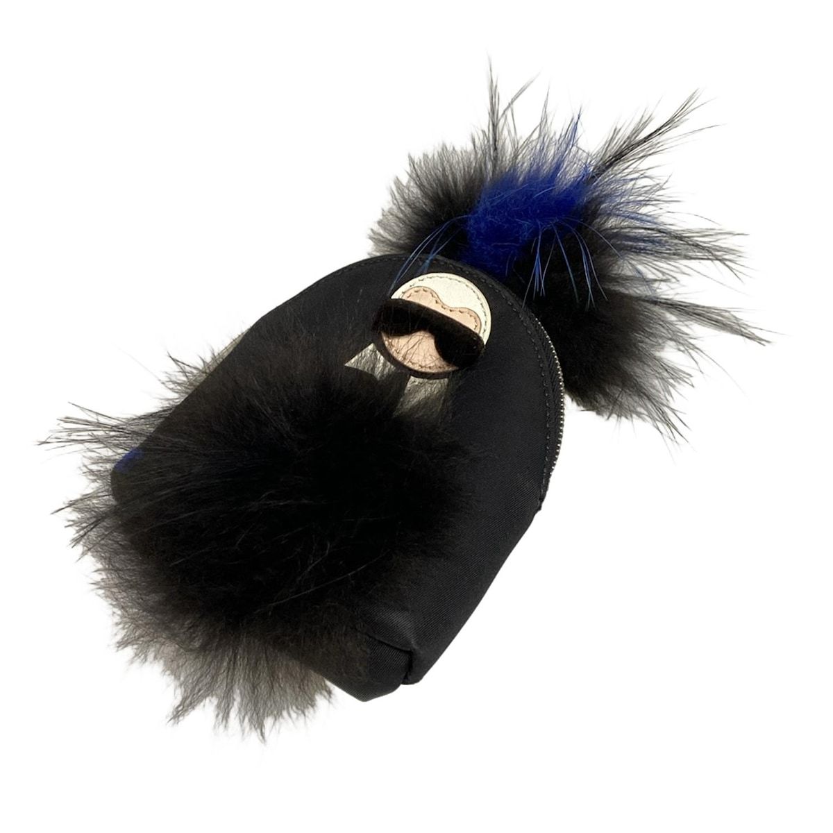 FENDI(フェンディ) キーホルダー(チャーム) - 7AR512 黒×白×ブルー