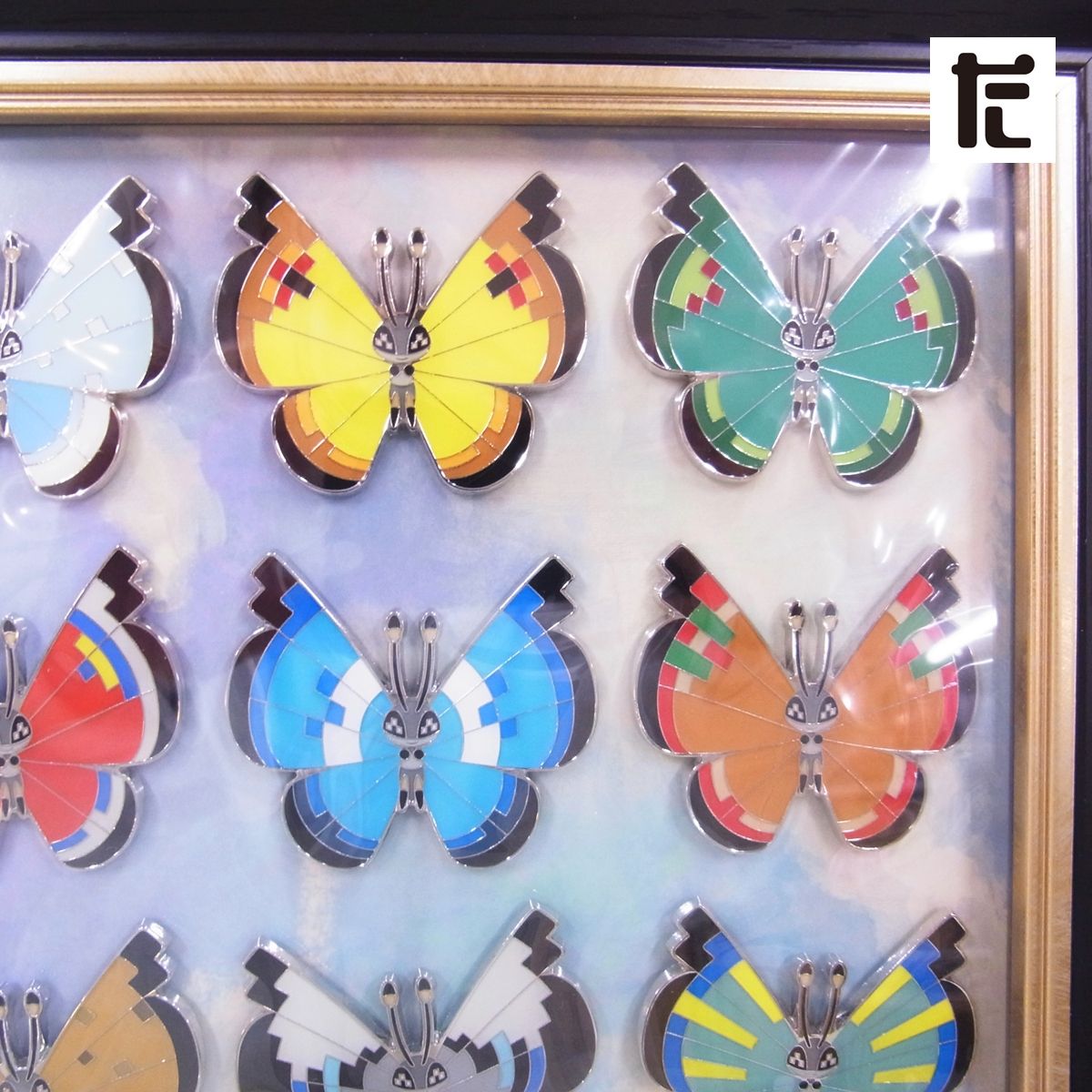 ポケモンピンバッジ　額縁入り　全20種コンプリートセット ポケモンセンター ピンズコレクション ビビヨン 全20種セット 限定