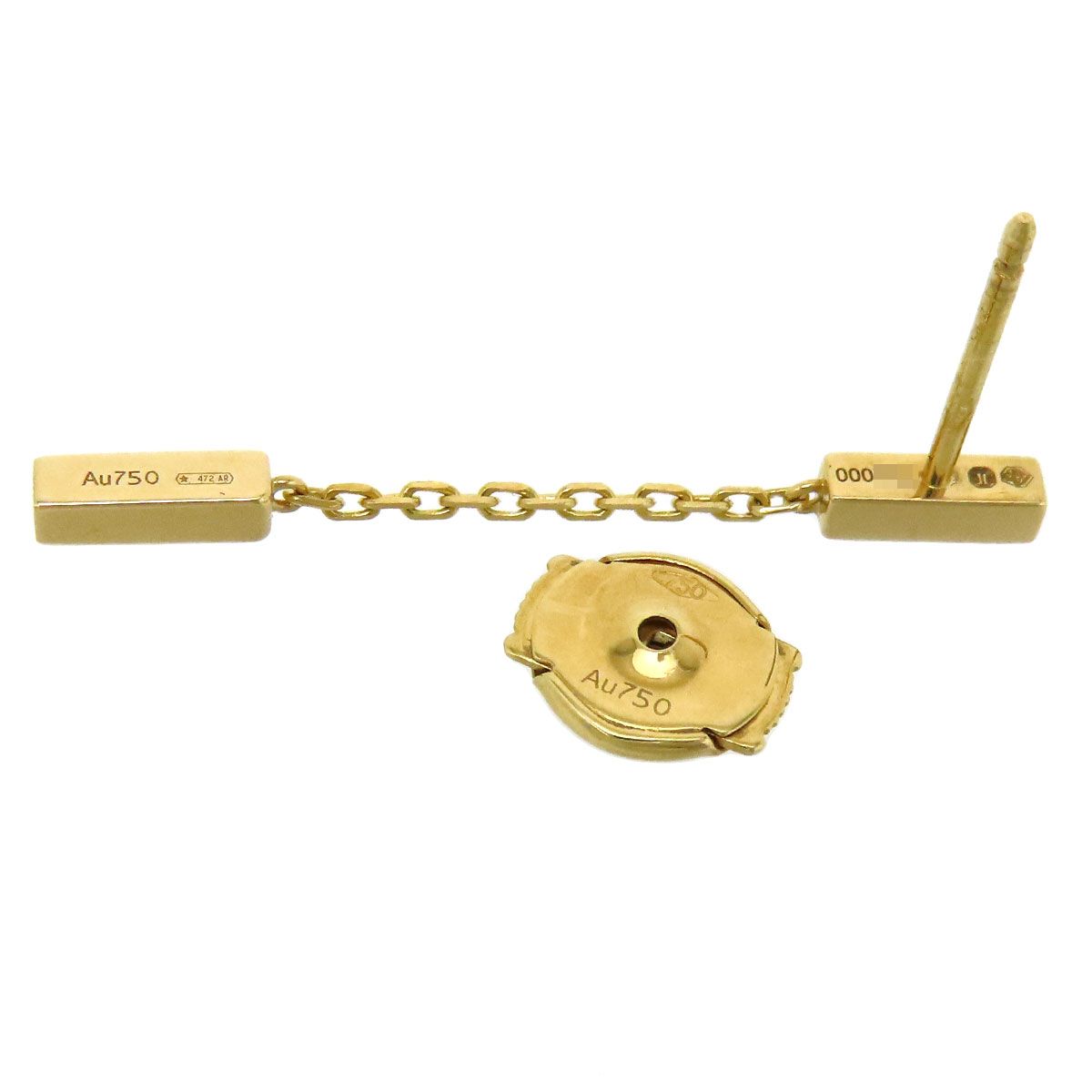 セリーヌ ライン ダブル ピアス 片耳用 46OEG6GYD.37YW Au750 750