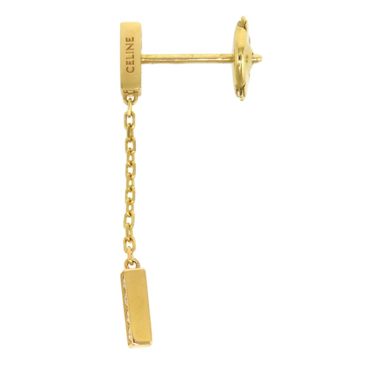 セリーヌ ライン ダブル ピアス 片耳用 46OEG6GYD.37YW Au750 750