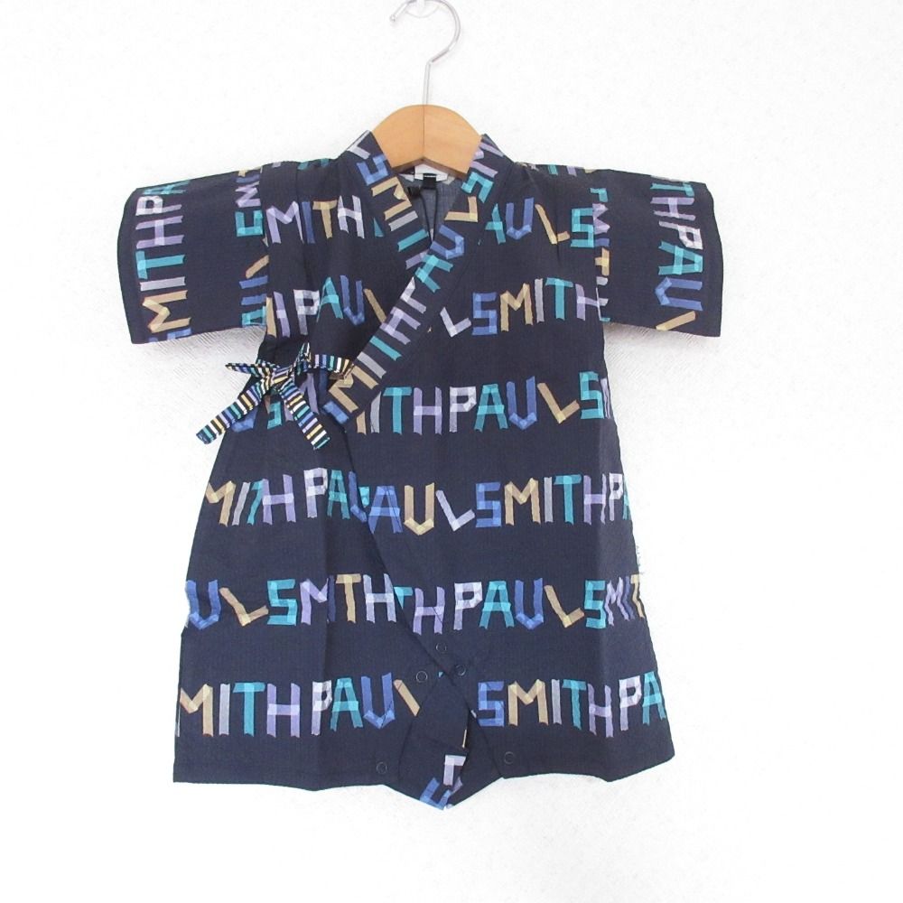 未使用 Paul Smith Baby ポールスミス ベイビー 総柄 甚平 