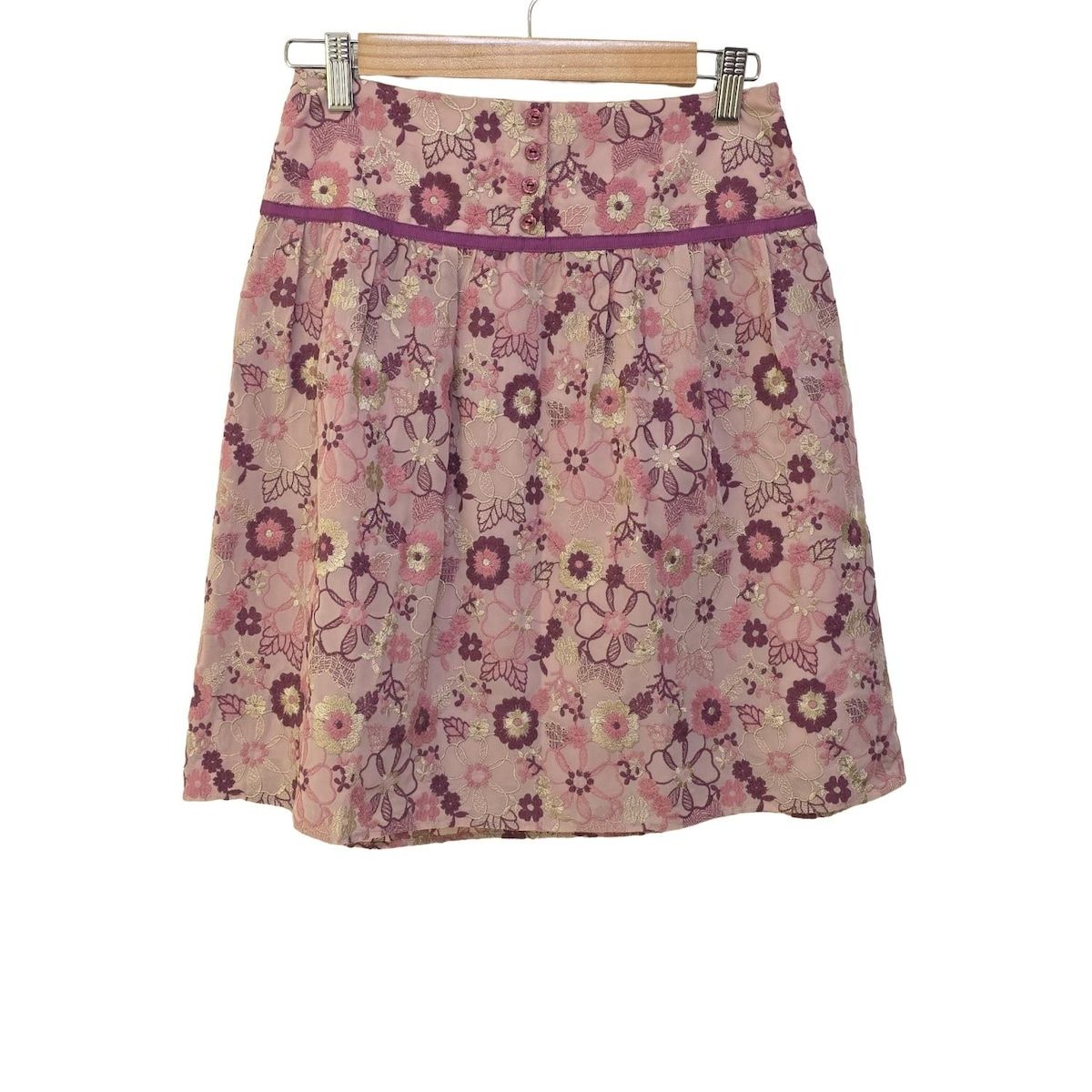 TOCCA(トッカ) スカート サイズ0 XS レディース - ピンク×パープル