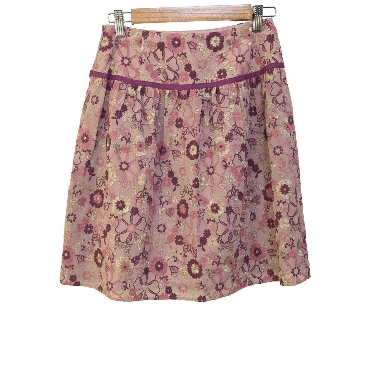 TOCCA(トッカ) スカート サイズ0 XS レディース - ピンク×パープル