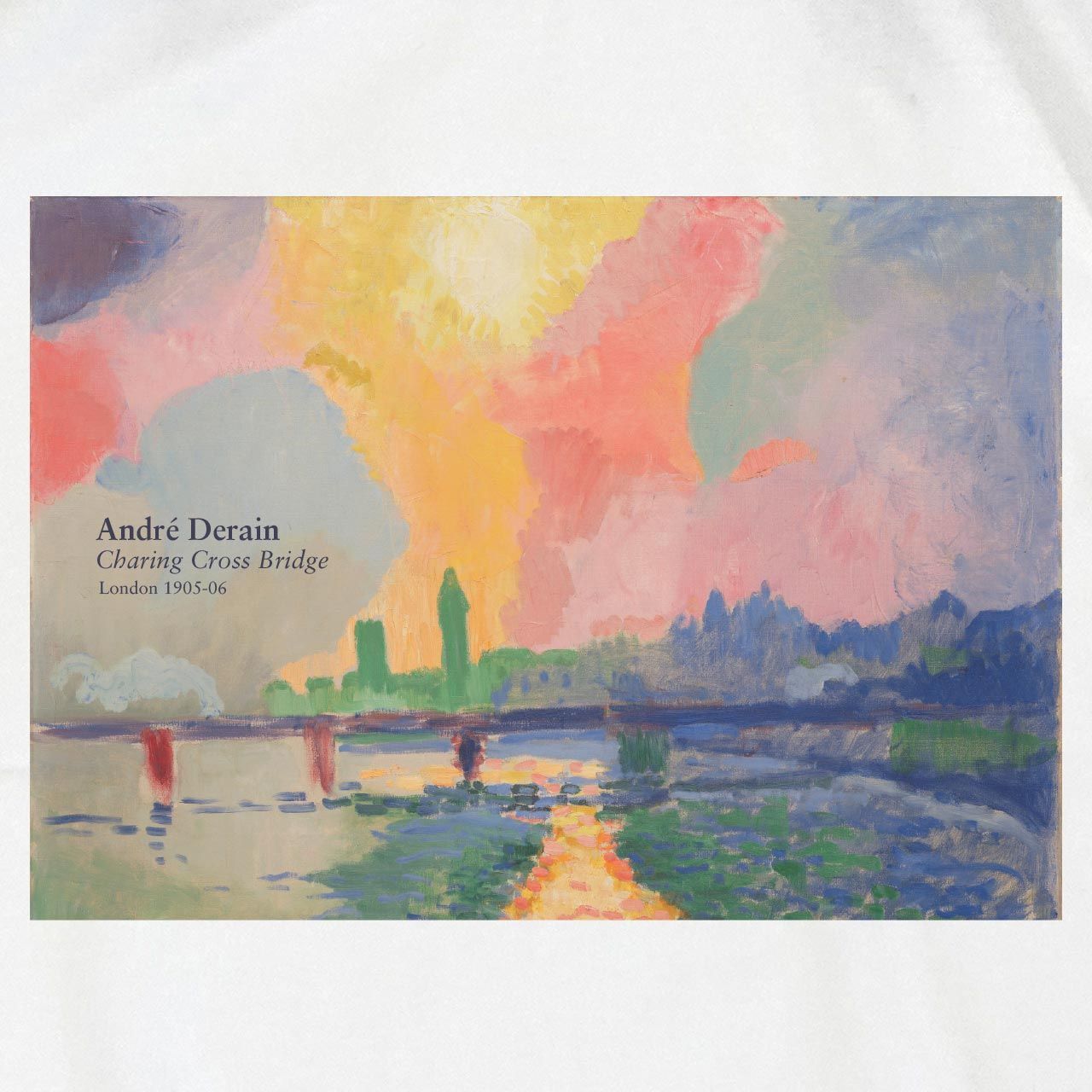 チャリングクロス橋 / アンドレ・ドラン 長袖 ヘビーウェイト Tシャツ