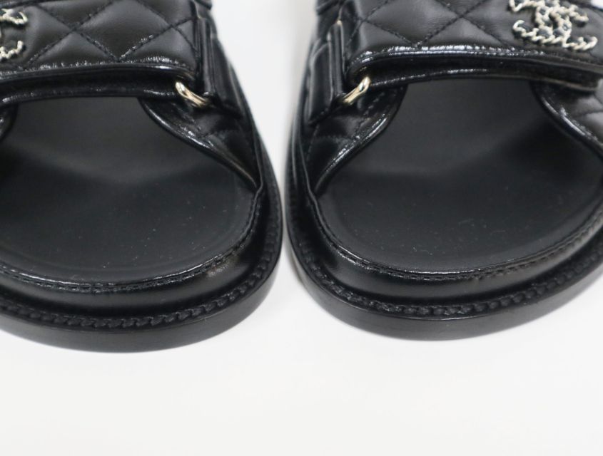 CHANEL フットベッドサンダル マトラッセ フットベットサンダル CHANEL MATELASSE(シャネル マトラッセ
