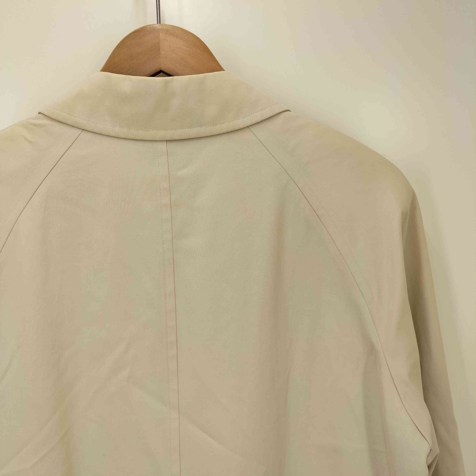 アクアスキュータム AQUASCUTUM 裏地チェック 比翼ステンカラーコート