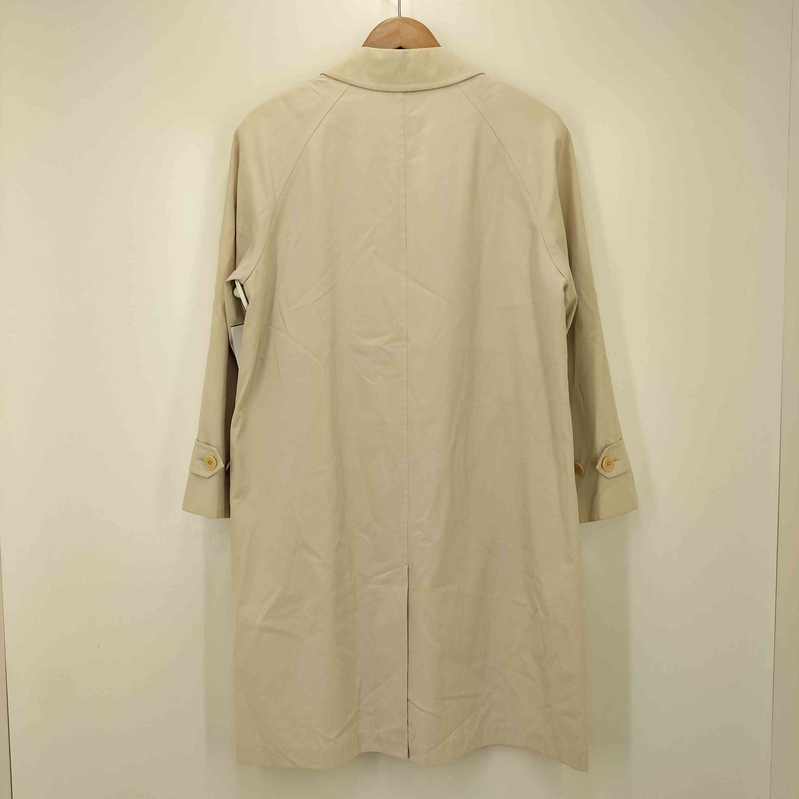 アクアスキュータム AQUASCUTUM 裏地チェック 比翼ステンカラーコート