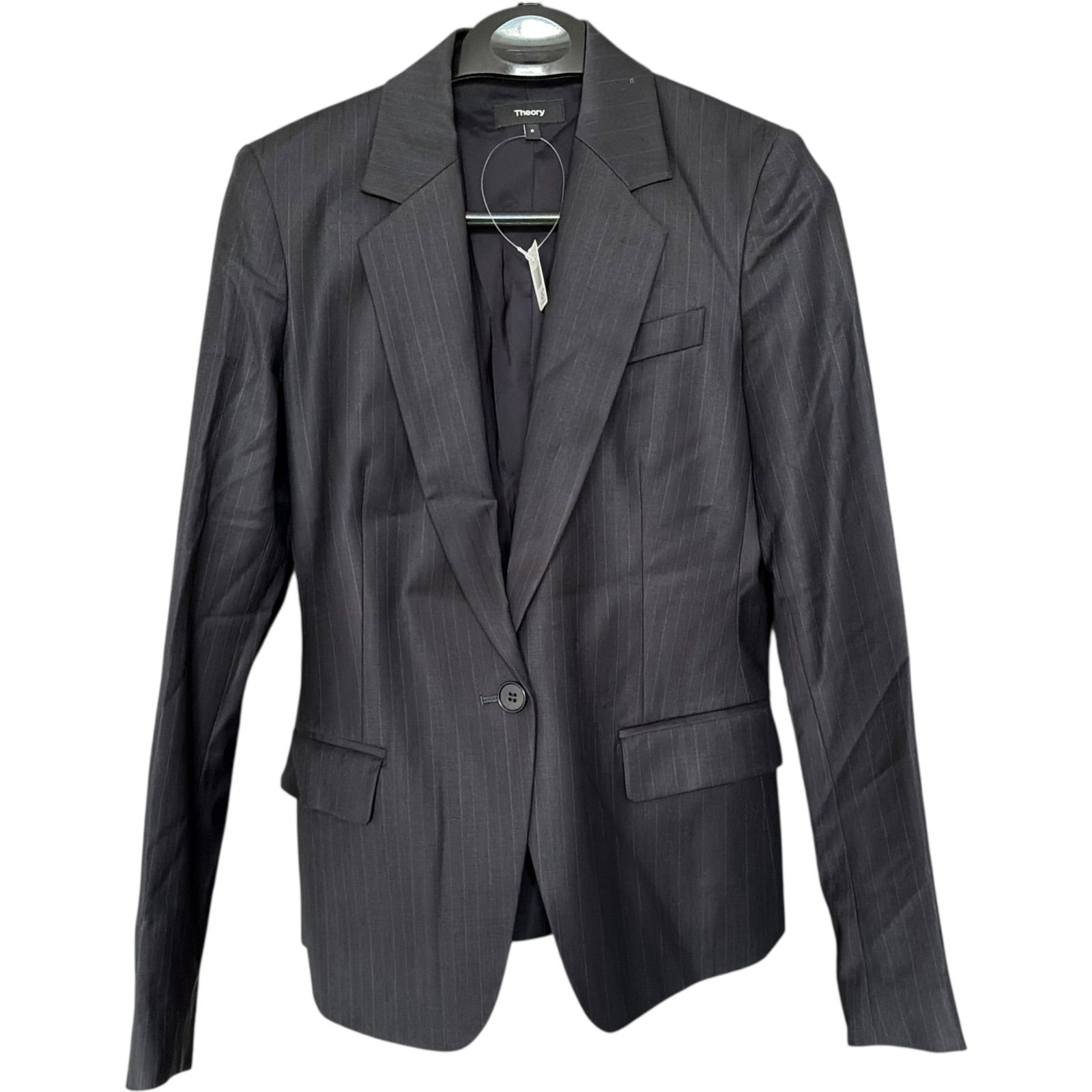 Z1623 セオリー theory テーラードジャケット グレー レディース 0