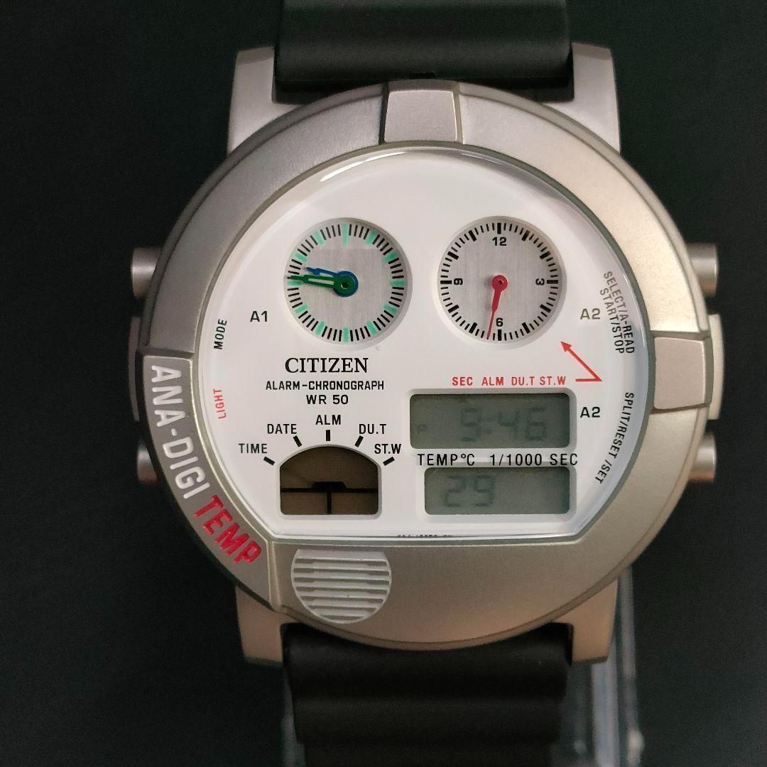 763-9 極美品 CITIZEN シチズン ANA-DIGI TEMP アナデジテンプ 
