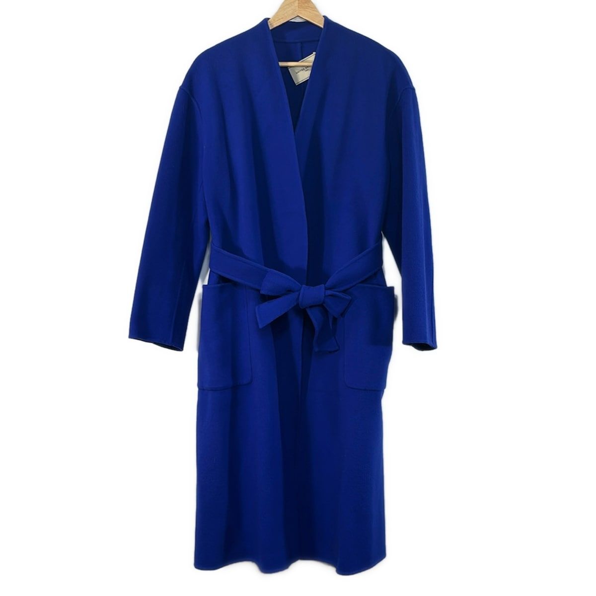 UNITED ARROWS ウールショートコート ブルー ユナイテッドアローズ UNITED ARROWS(ユナイテッドアローズ) コート サイズ38 M レディース美