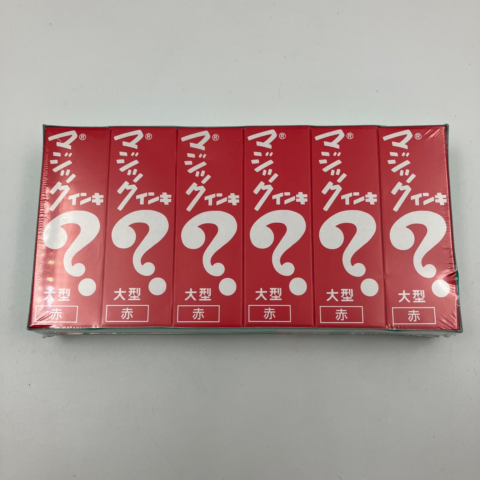 WJ134 マジックインキ 大型 赤 6本 1箱(6本) F833106-ML-T2-6P