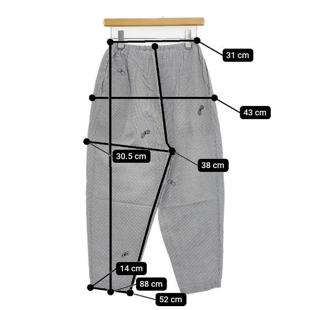 mina perhonen choucho ギャザーパンツ 定価55000円 acs4572 刺繍