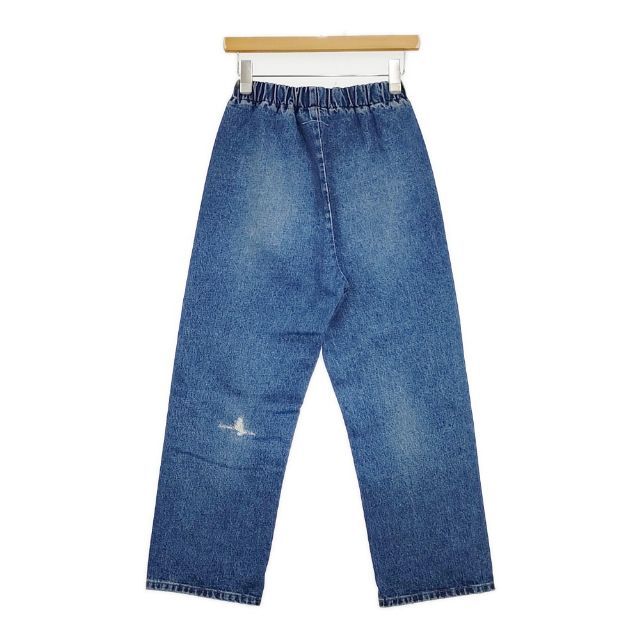 MM 6 Maison Margiela ダメージ加工 デストロイドクロップ イージー デニムパンツ 23 SS ブルー レディース エムエム6 メゾンマルジェラ 5-1106 G∞