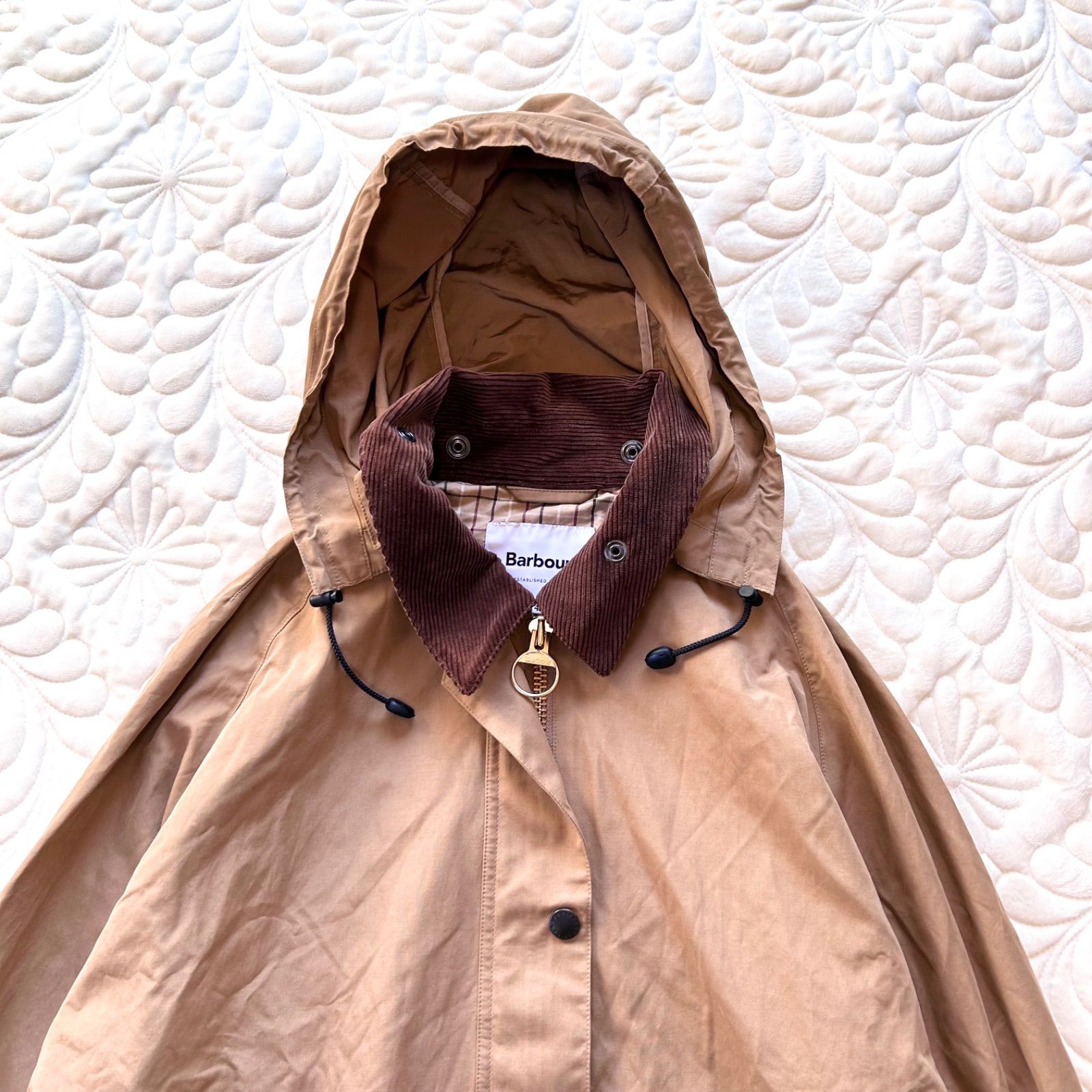 現行 BARBOUR バブアー BIG SPEY ビッグスペイ ピーチスキン フード