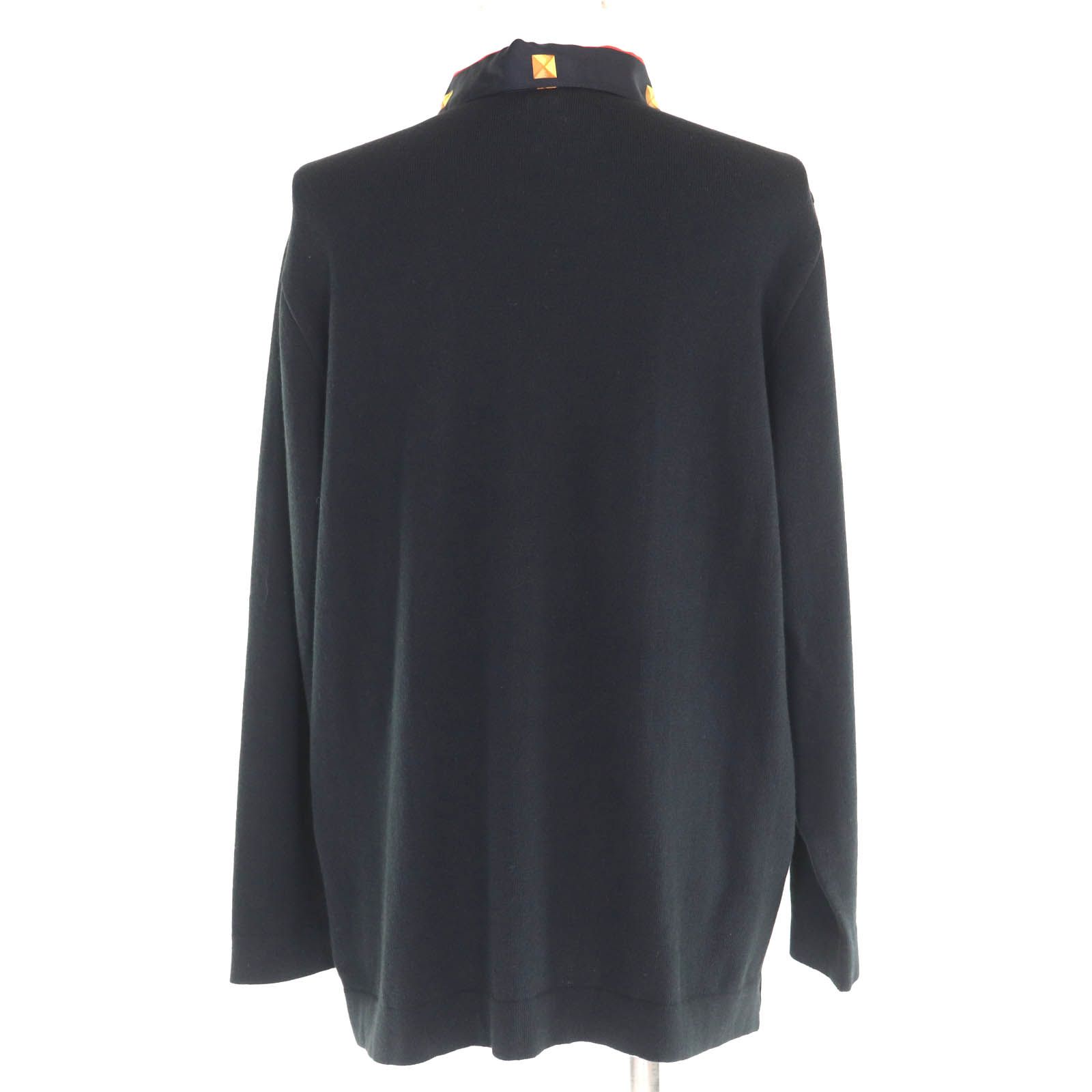 極美品◇HERMES エルメス LES CLES THE KEYS RARE シルク カシミヤ混