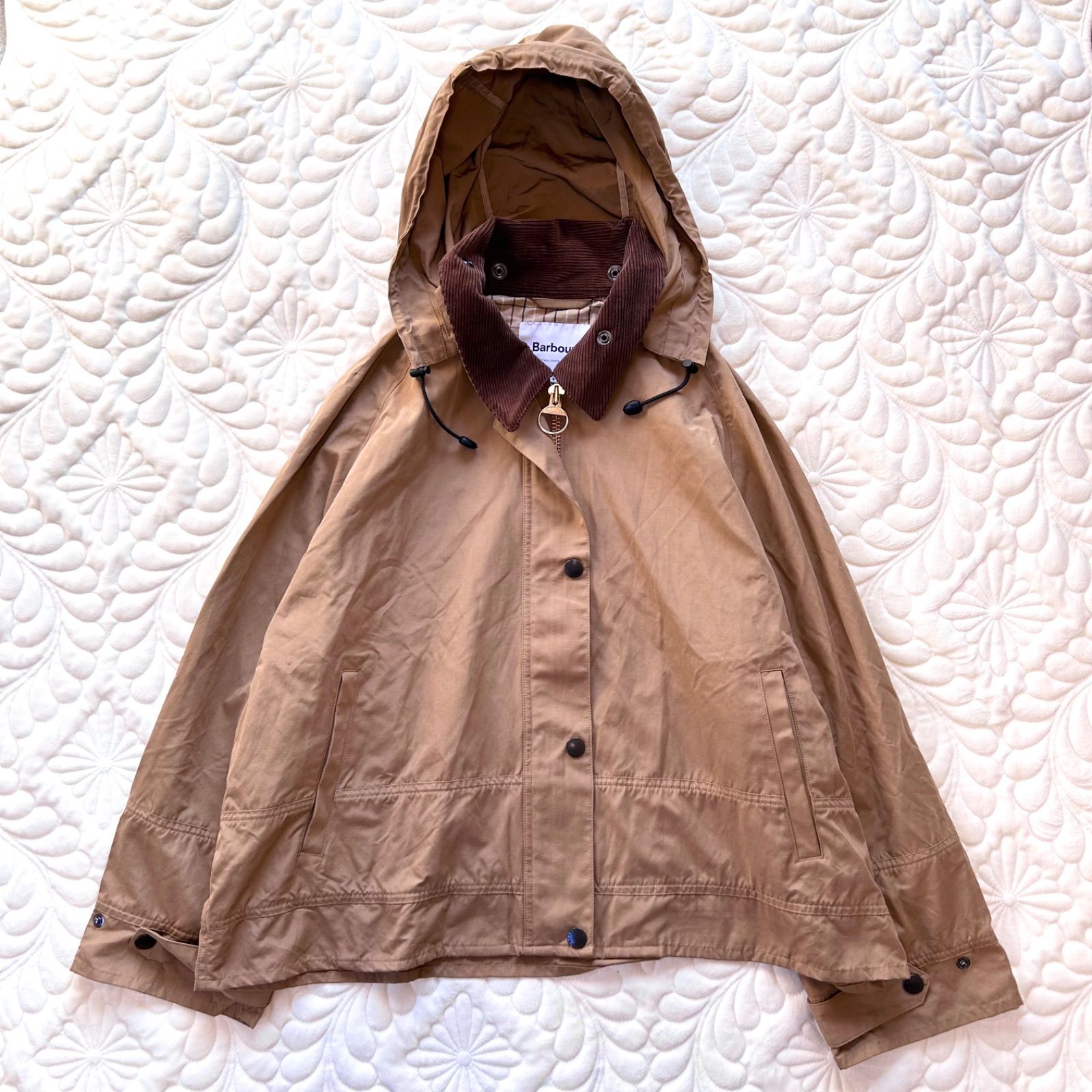 BARBOUR バブアー ブラウン コーデュロイ襟ジャケット 激レア 浅色