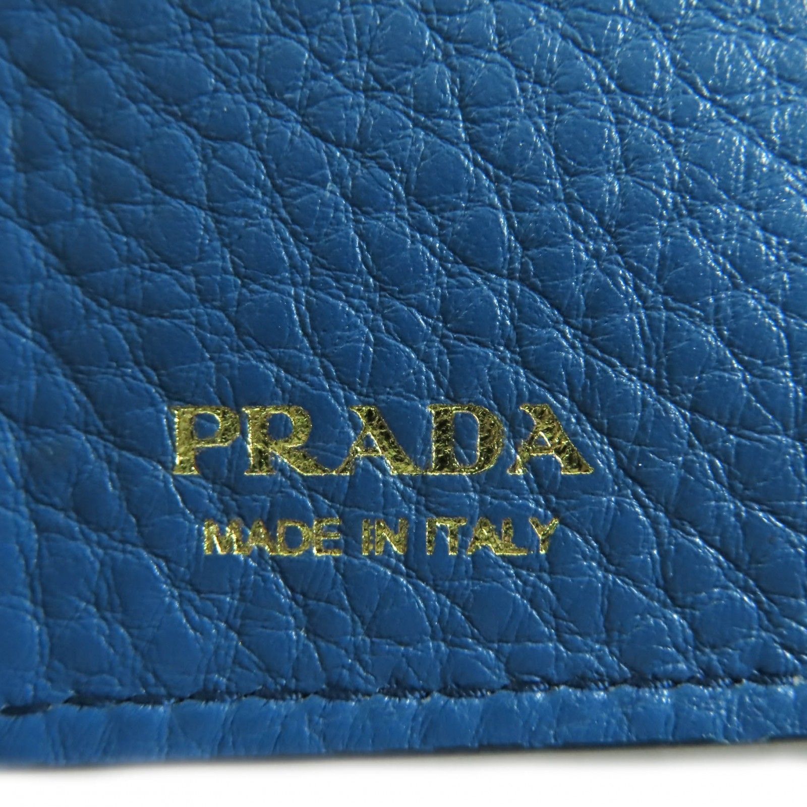 未使用品◇PRADA プラダ 1MV204 VITELLO GRAIN レタリングロゴ レザー