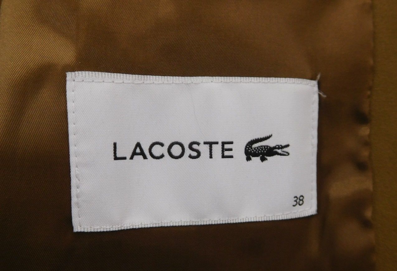 LACOSTE ラコステ パデット ショートコート キャメル size:38囗T巛 
