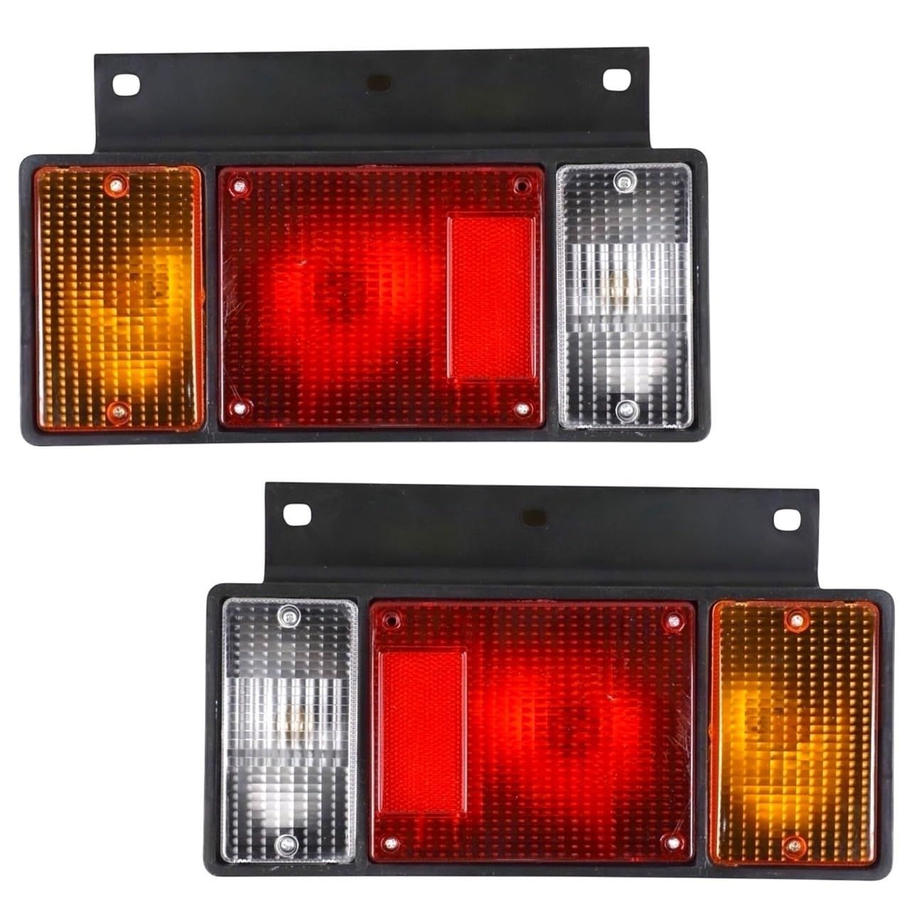 Kanoan いすゞ エルフ テールランプ カバー 左右セット 12V 社外品 純正タイプ NEWエルフ PMエルフ 07エルフ トラック (12V) [12V]