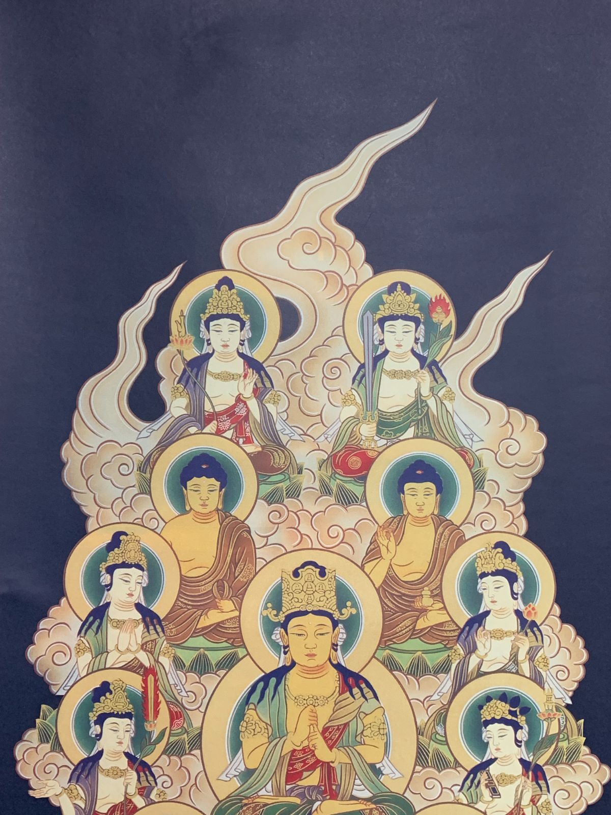 掛け軸】140 仏画仏教美術「真言十三仏」仏画 工芸 #茶掛 #掛軸 #古