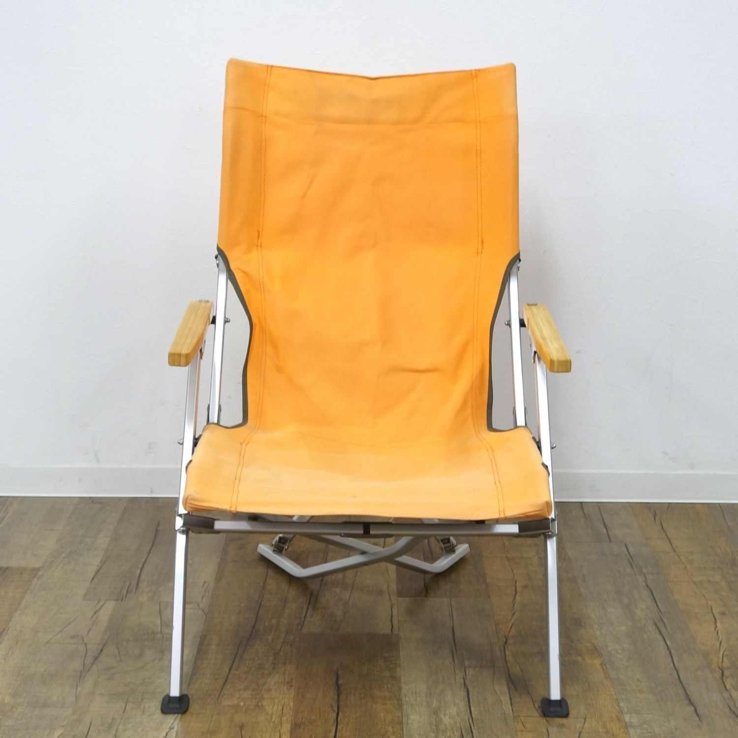 スノーピークpeak　ローチェア　帆布オレンジペアセット　中古 スノーピークpeak ローチェア 帆布オレンジペアセット 中古