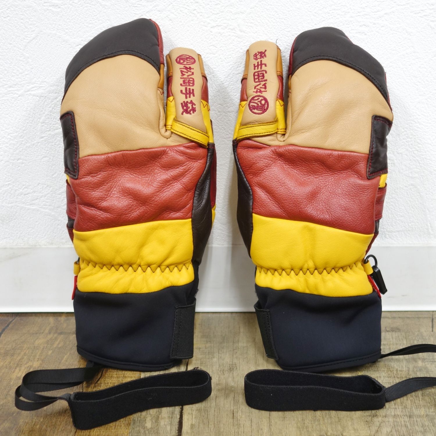 松岡手袋 マツオカ グローブ レザー 3フィンガー 手袋 スキー