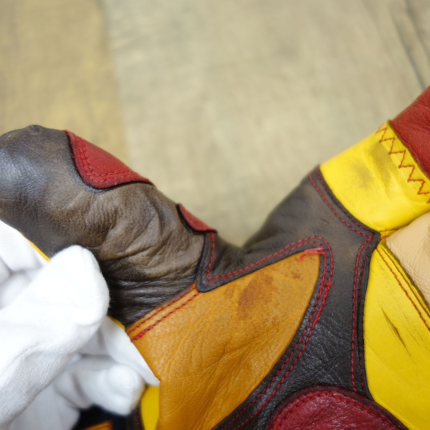 松岡手袋 マツオカ グローブ レザー 3フィンガー 手袋 スキー