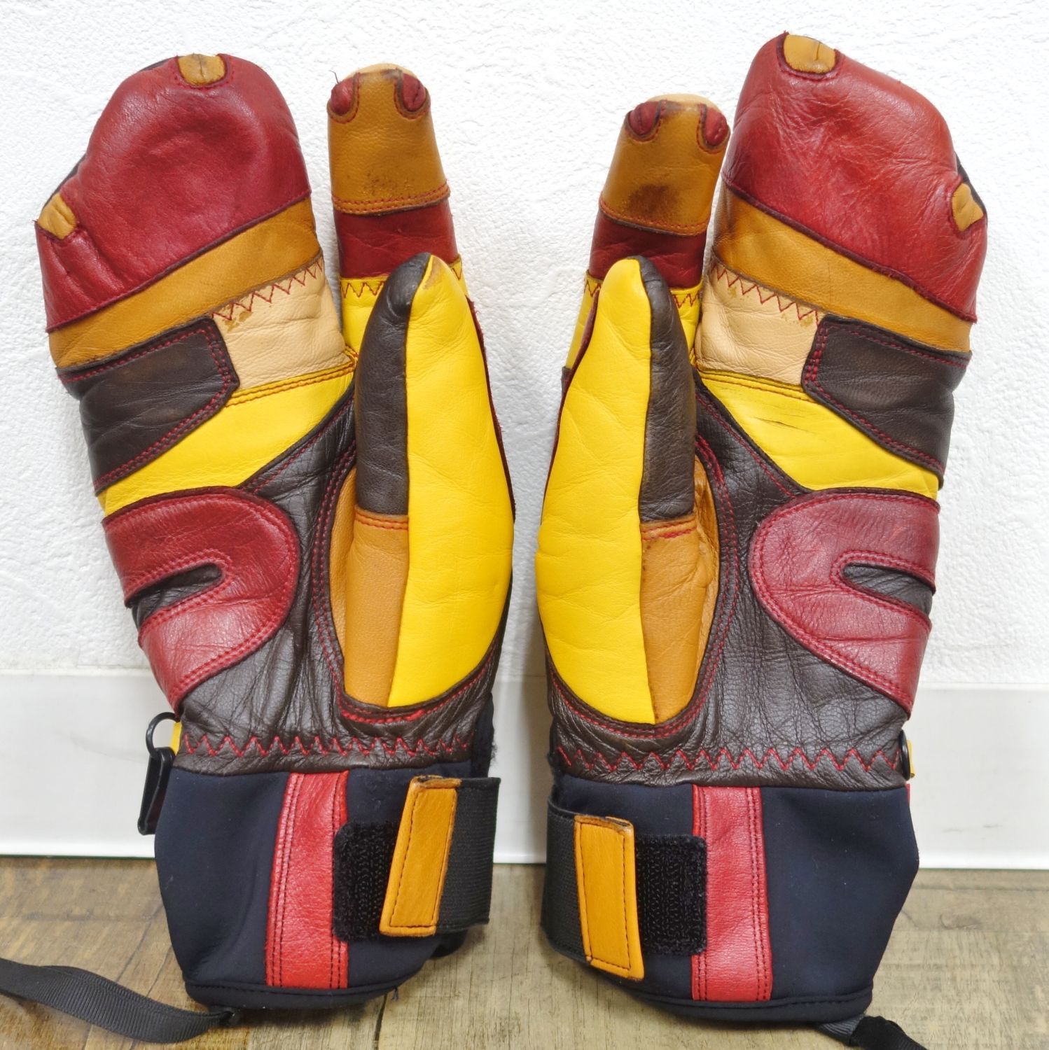 松岡手袋 マツオカ グローブ レザー 3フィンガー 手袋 スキー