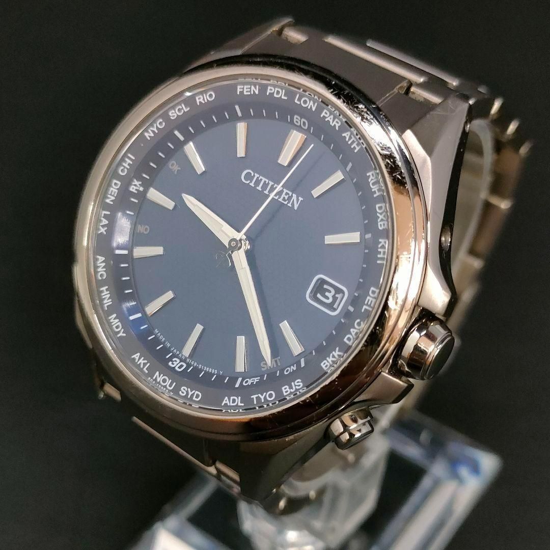 773-10 美品 CITIZEN シチズン ATESSA アテッサ ネイビー ブルー 773-10 美品 CITIZEN シチズン ATESSA アテッサ ネイビー ブルー