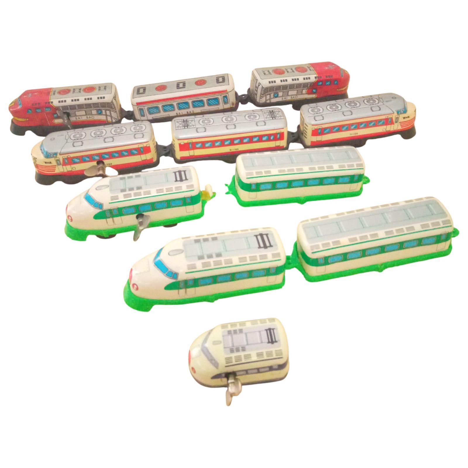 X11239 電車と新幹線のおもちゃ まとめ売り 三両編成 四両編成 一両