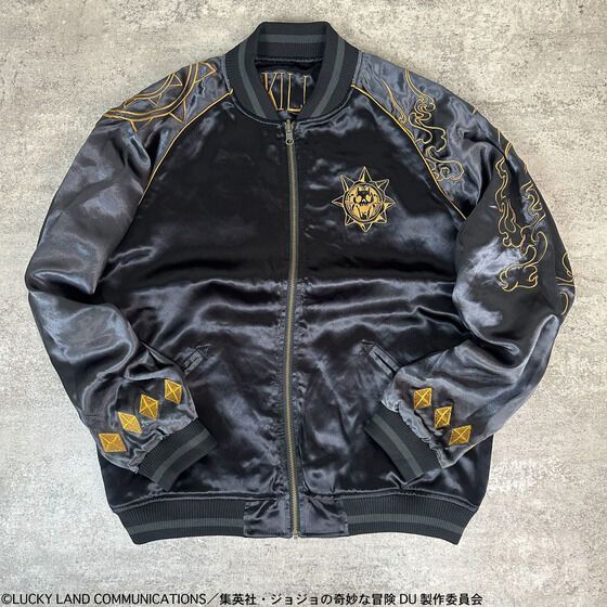 Lサイズ 絡繰魂×ジョジョの奇妙な冒険 ダイヤモンドは砕けない リバーシブル刺繍スカジャン 吉良吉影 Ver