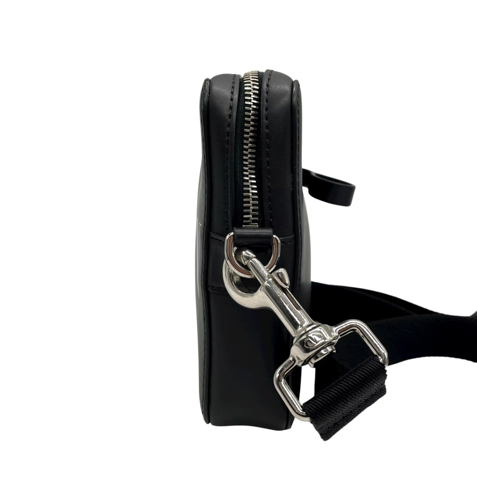 美品 ヴァレンティノ VALENTINO VLTN レザー ショルダーバッグ クロス